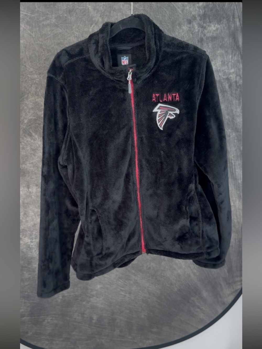 NFL Atlanta Falcons Black Fleece Jacket XXL | Full Zip Team Apparel Women’s